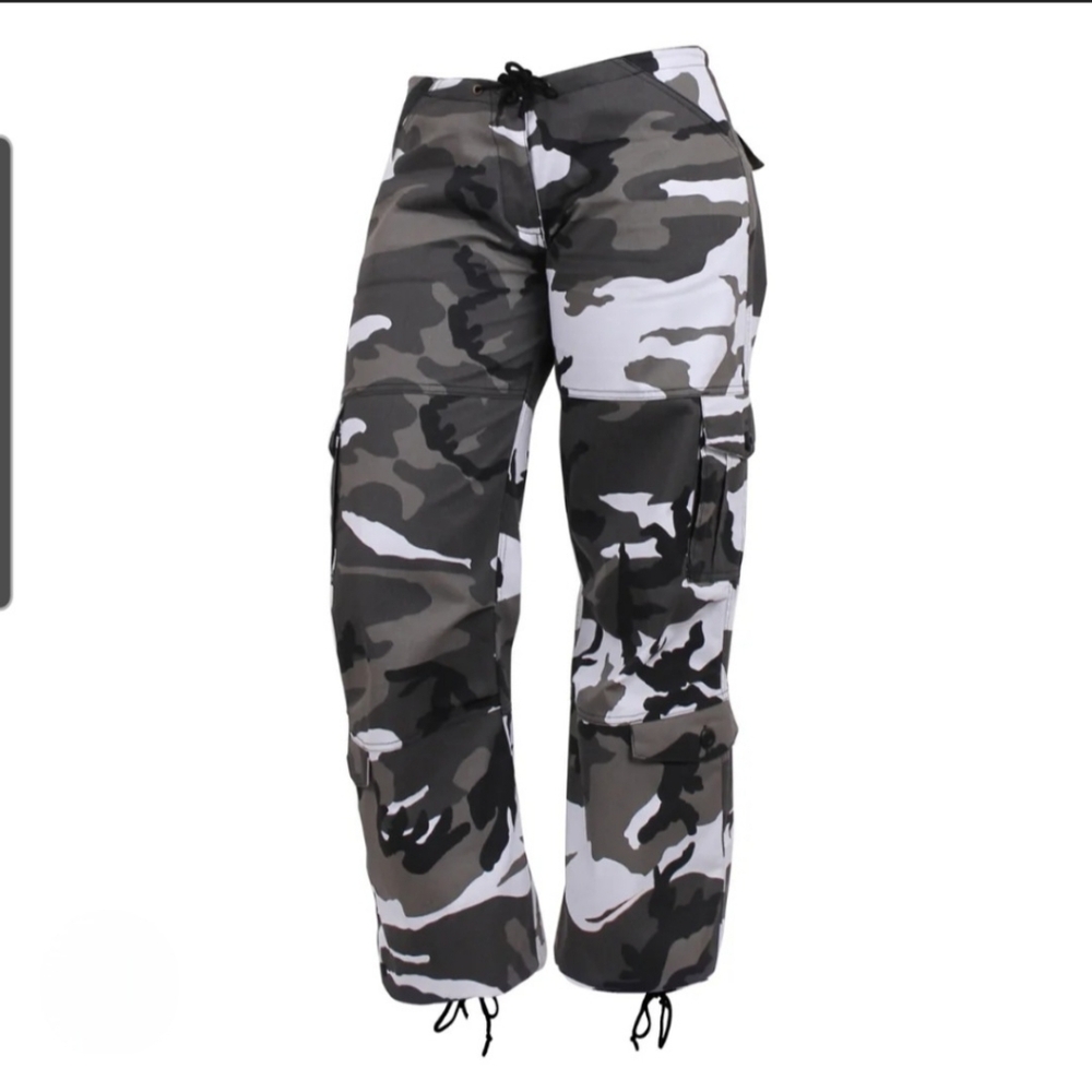Rothco Women's Paratrooper Colored Camo Fatigues (City Camo) - Size XS